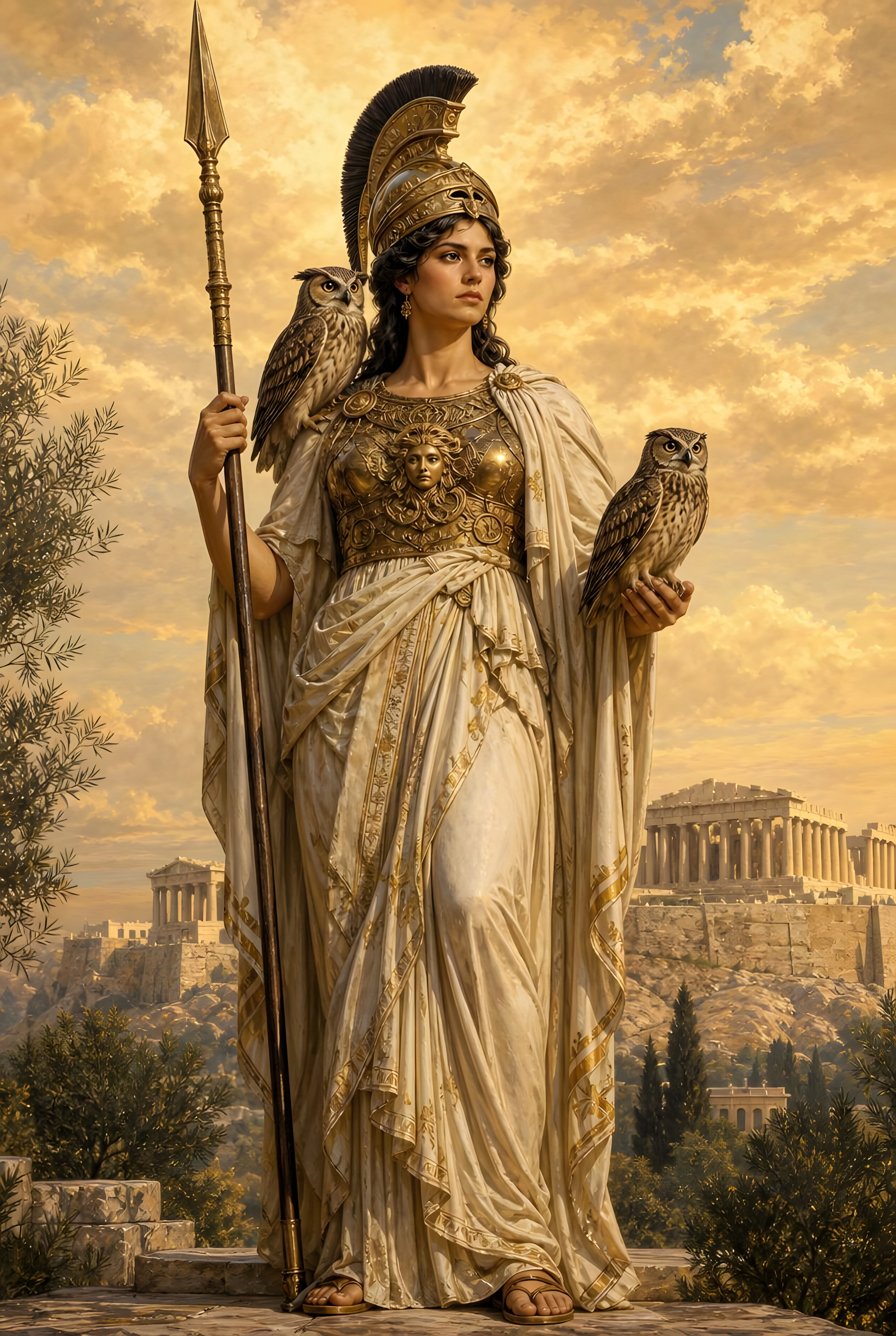 Athena, a mythic figure explored inside Mirrors of Power